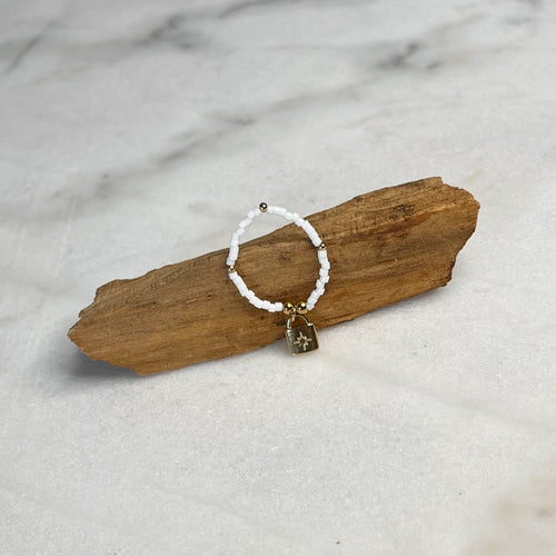 Bague GARANCE BLANC OR,La Djulia bijoux