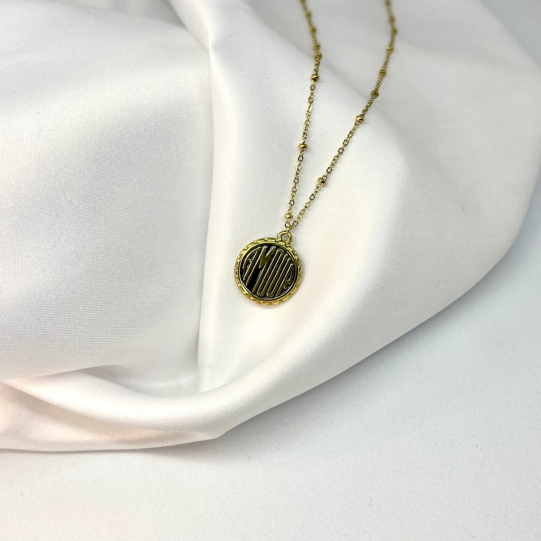 Collier AURLANE Doré NOIR
