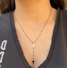 Charger l&#39;image dans la galerie, Collier ADRIA noir doré
